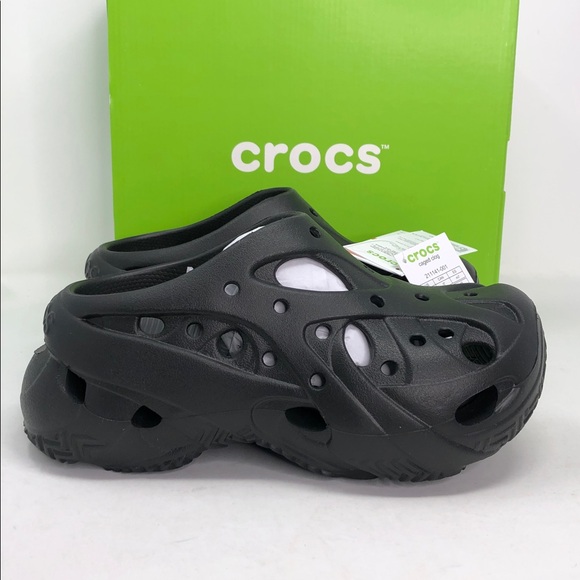 CROCS Shoes - Crocs Caged 211141-001 Women’s Black Slip On Clogs- Size 7